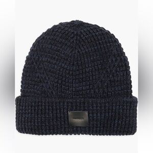 AllSaints Angled Stitch Marled Beanie